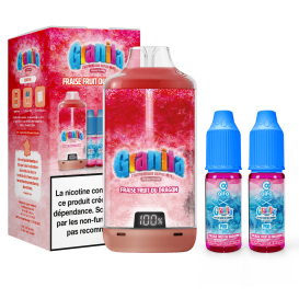 Puff Hybride Fraise Fruit Du Dragon Big Puff - Granita - Alfaliquid